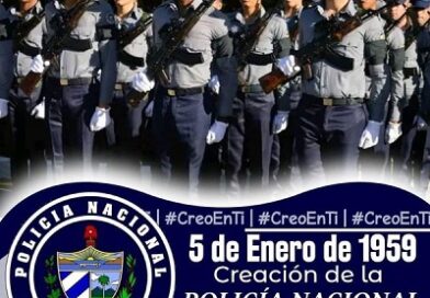 64 aniversario de constituida la Policía Nacional Revolucionaria en Cuba
